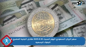 سعر الريال السعودي اليوم السبت 30-8-2025 مقابل الجنيه المصري في البنوك الرسمية